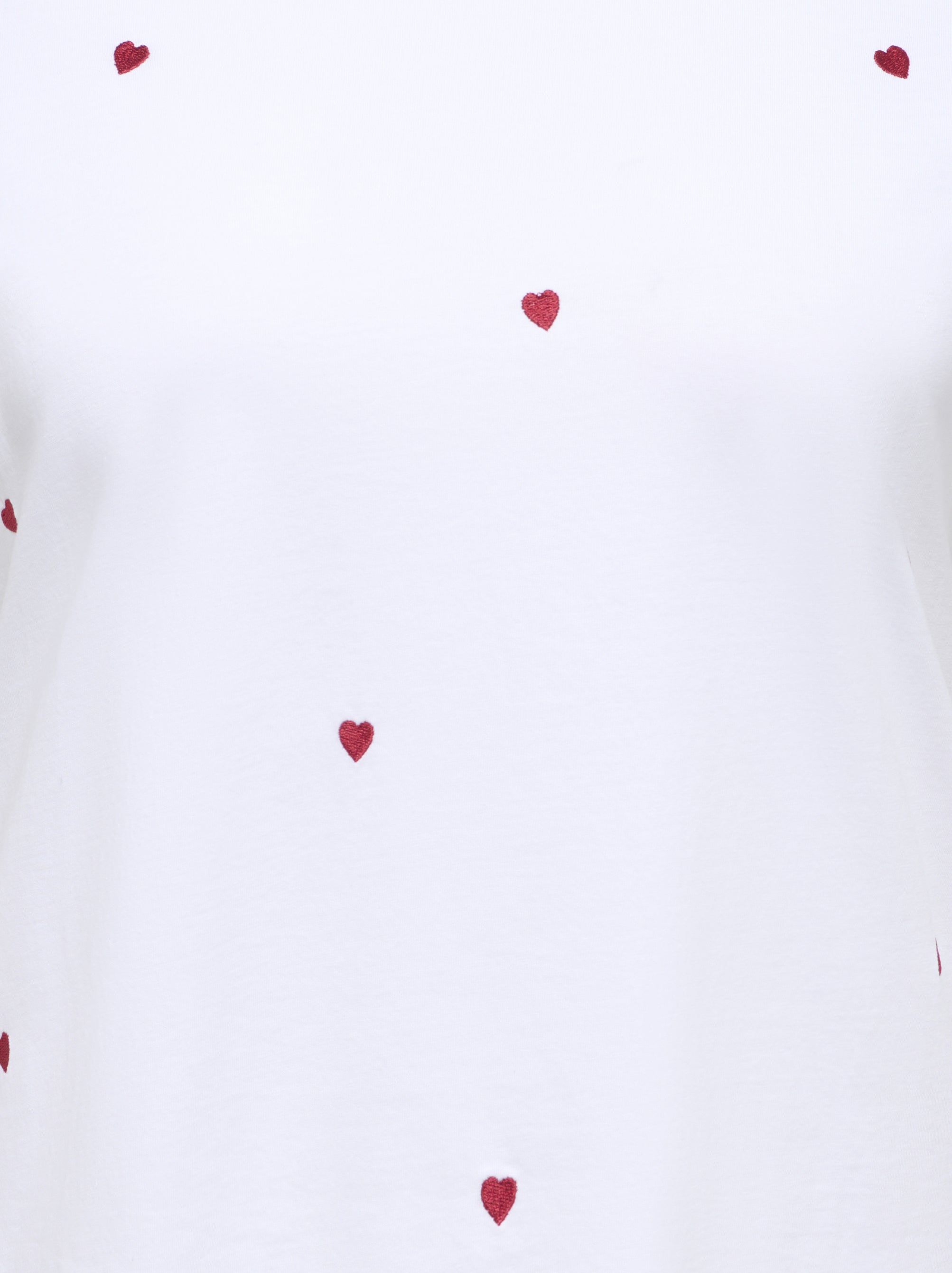 T-Shirt aus Baumwolle - Bright White/Heart - Weiß