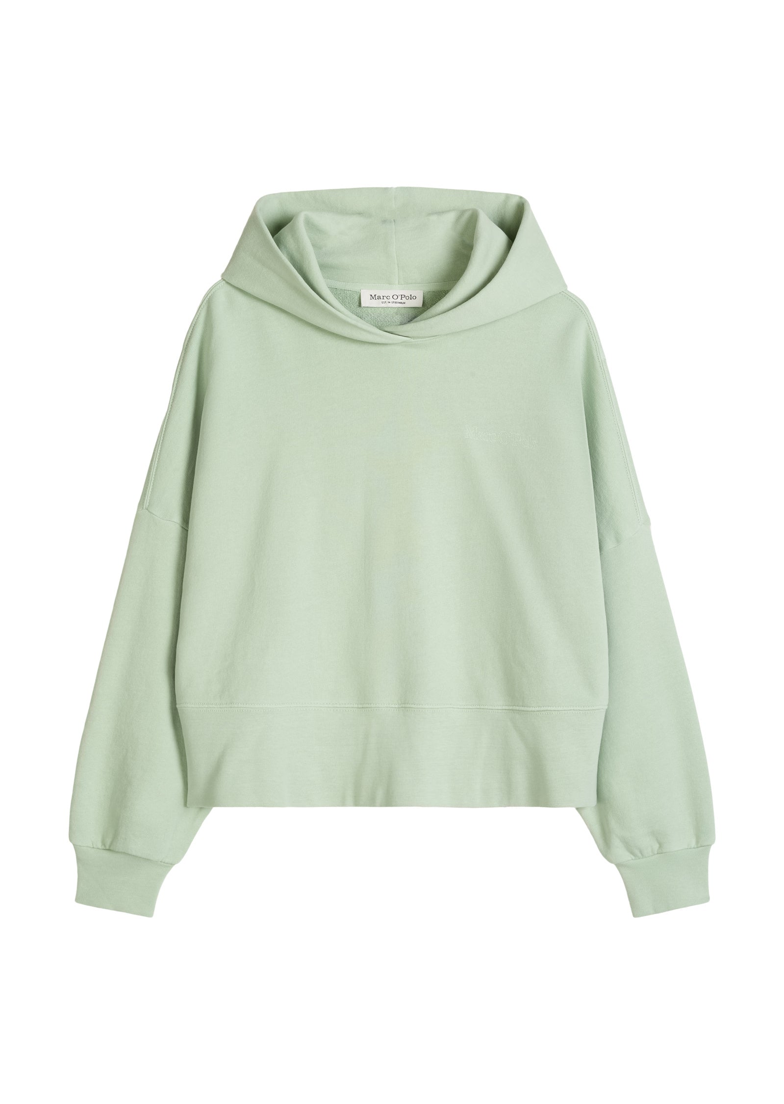 Sweathoodie oversized aus Baumwolle - 3782-Calm Sage - Grün