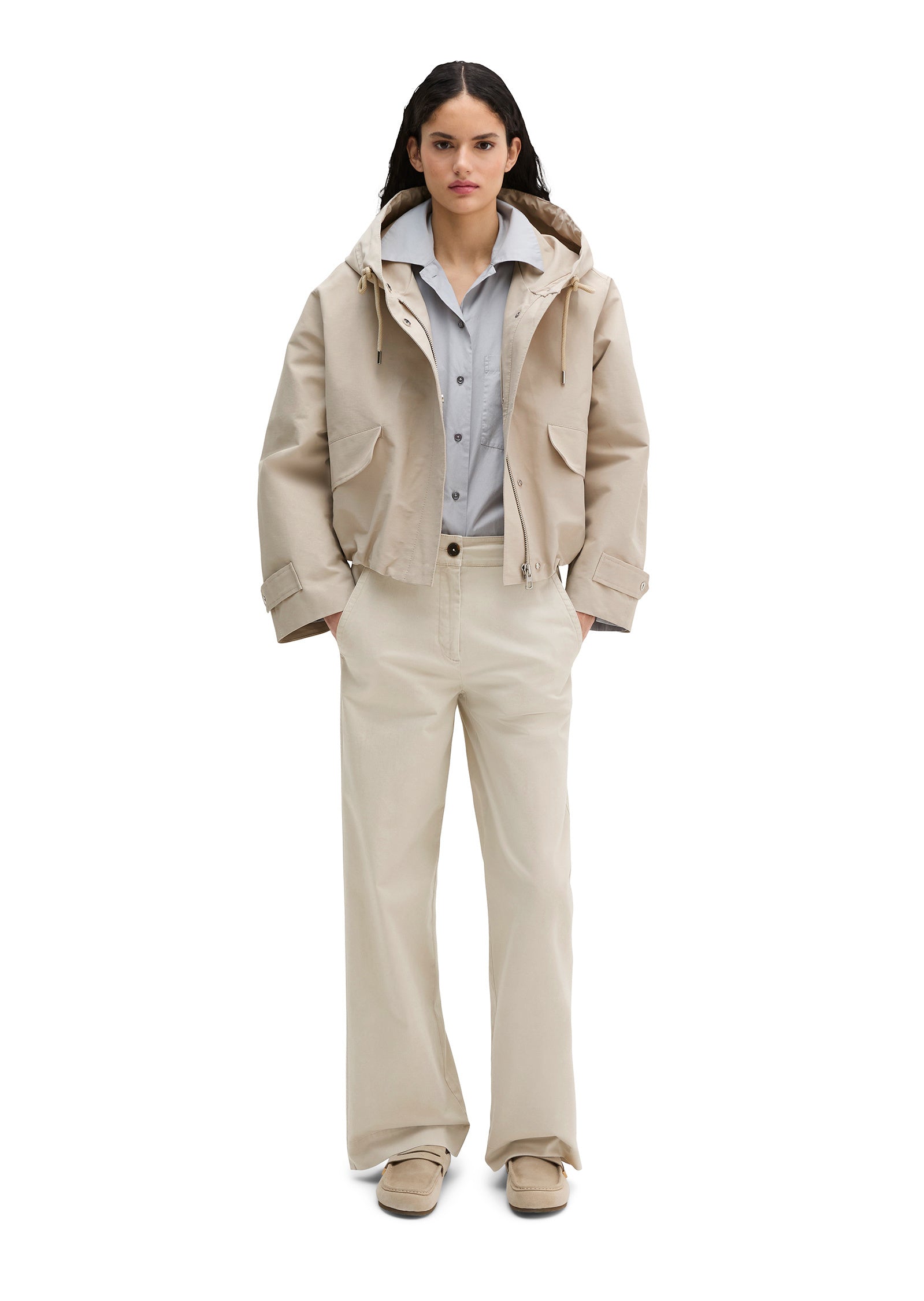 Übergangsjacke aus Baumwollmix - 0914-Linen Beige - Beige