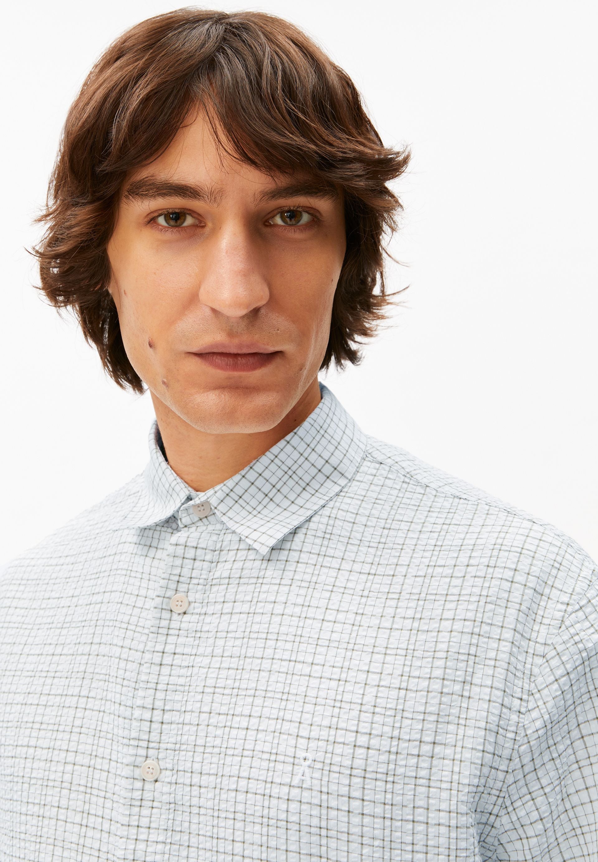 Freizeithemd Relaxed Fit - 3453-fatigue green - Grün