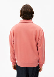 Sweatshirt aus Baumwolle - 3497-tabasco red washed - Rot