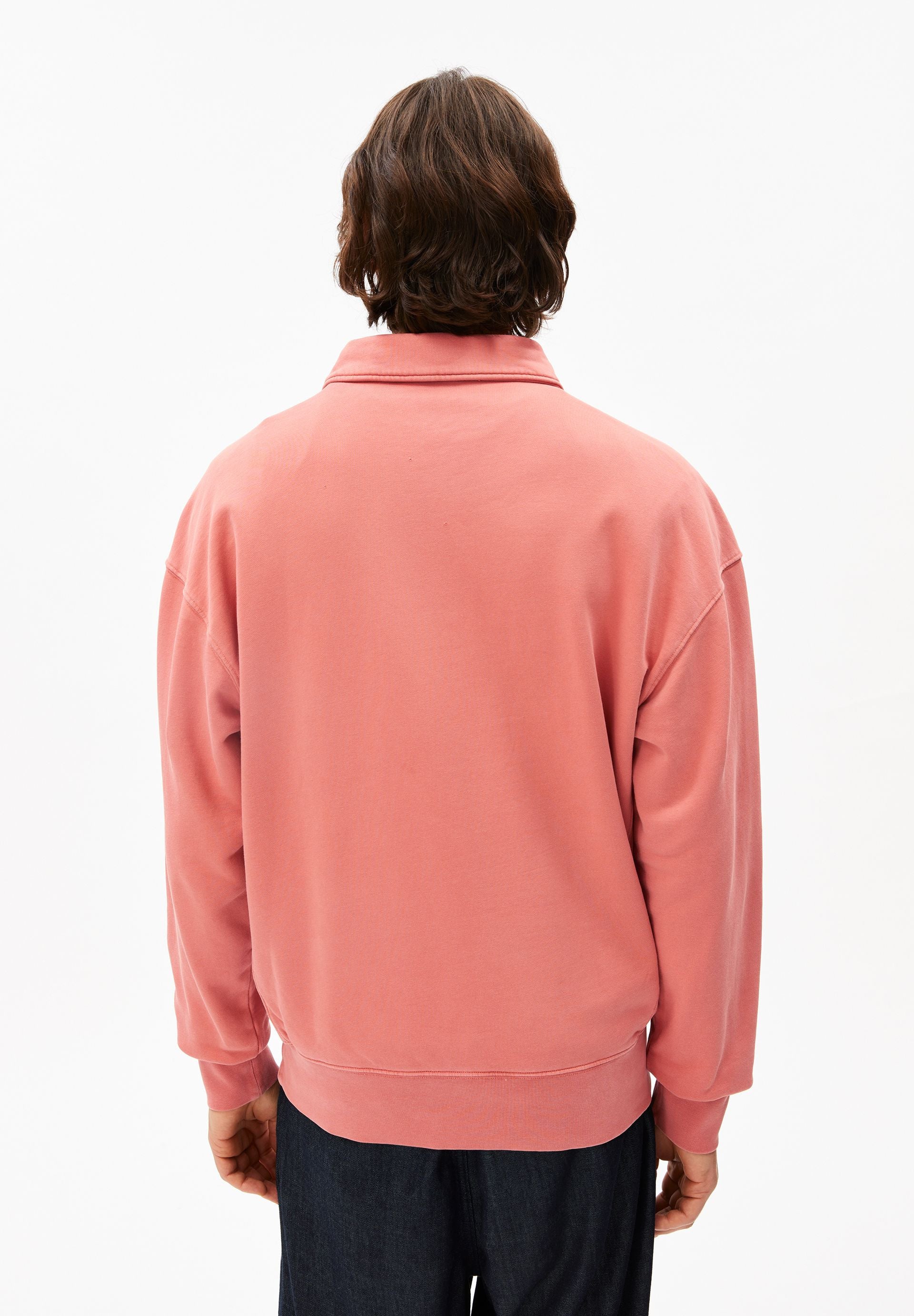 Sweatshirt aus Baumwolle - 3497-tabasco red washed - Rot