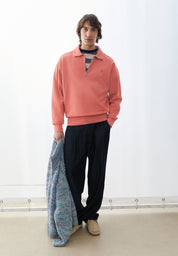 Sweatshirt aus Baumwolle - 3497-tabasco red washed - Rot