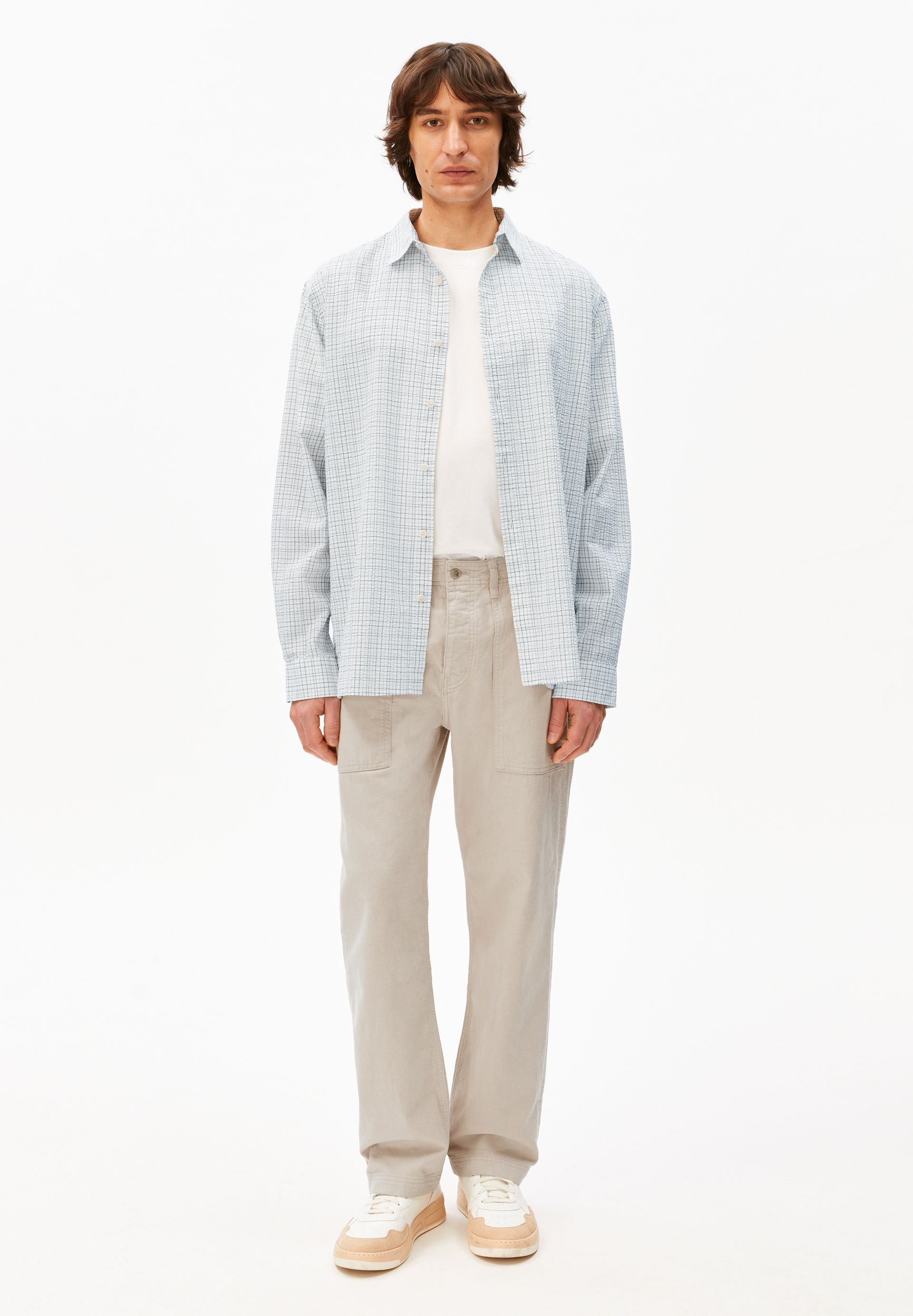 Freizeithemd Relaxed Fit - 3453-fatigue green - Grün