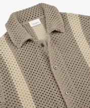 Strick-T-Shirt aus Baumwolle - F - Braun