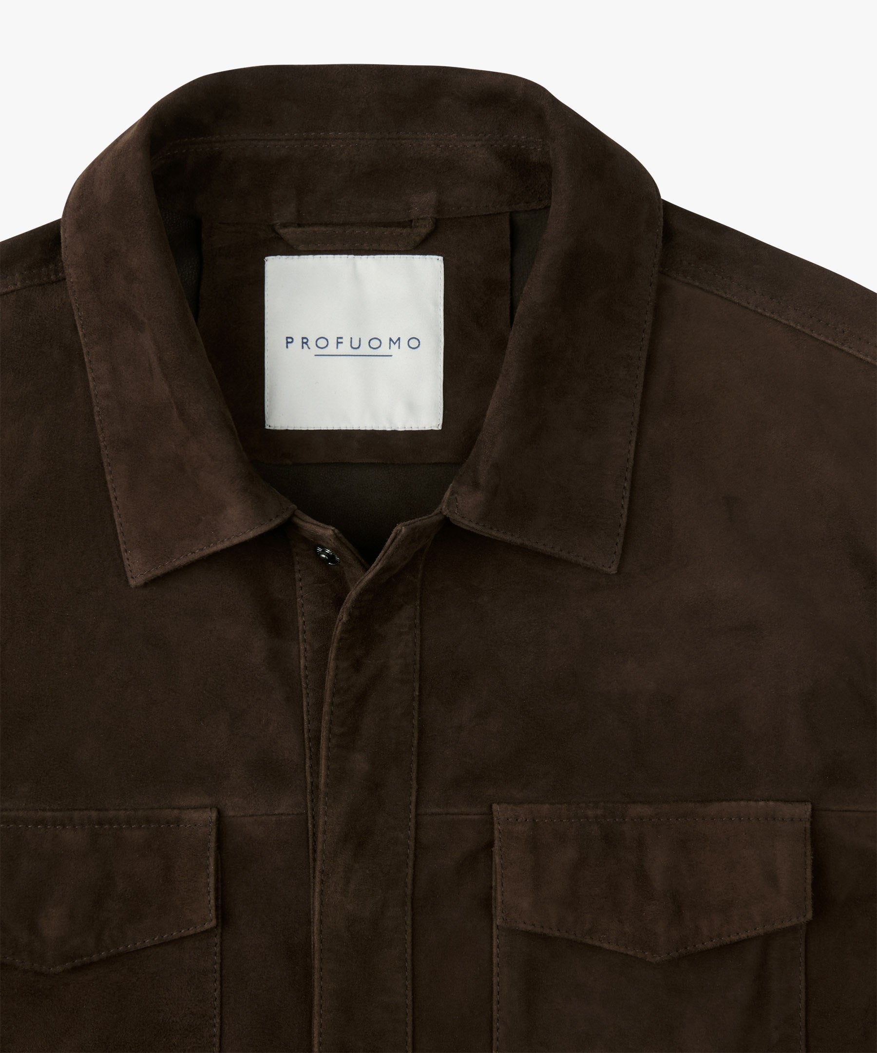 Overshirt aus Leder - H2 - Braun