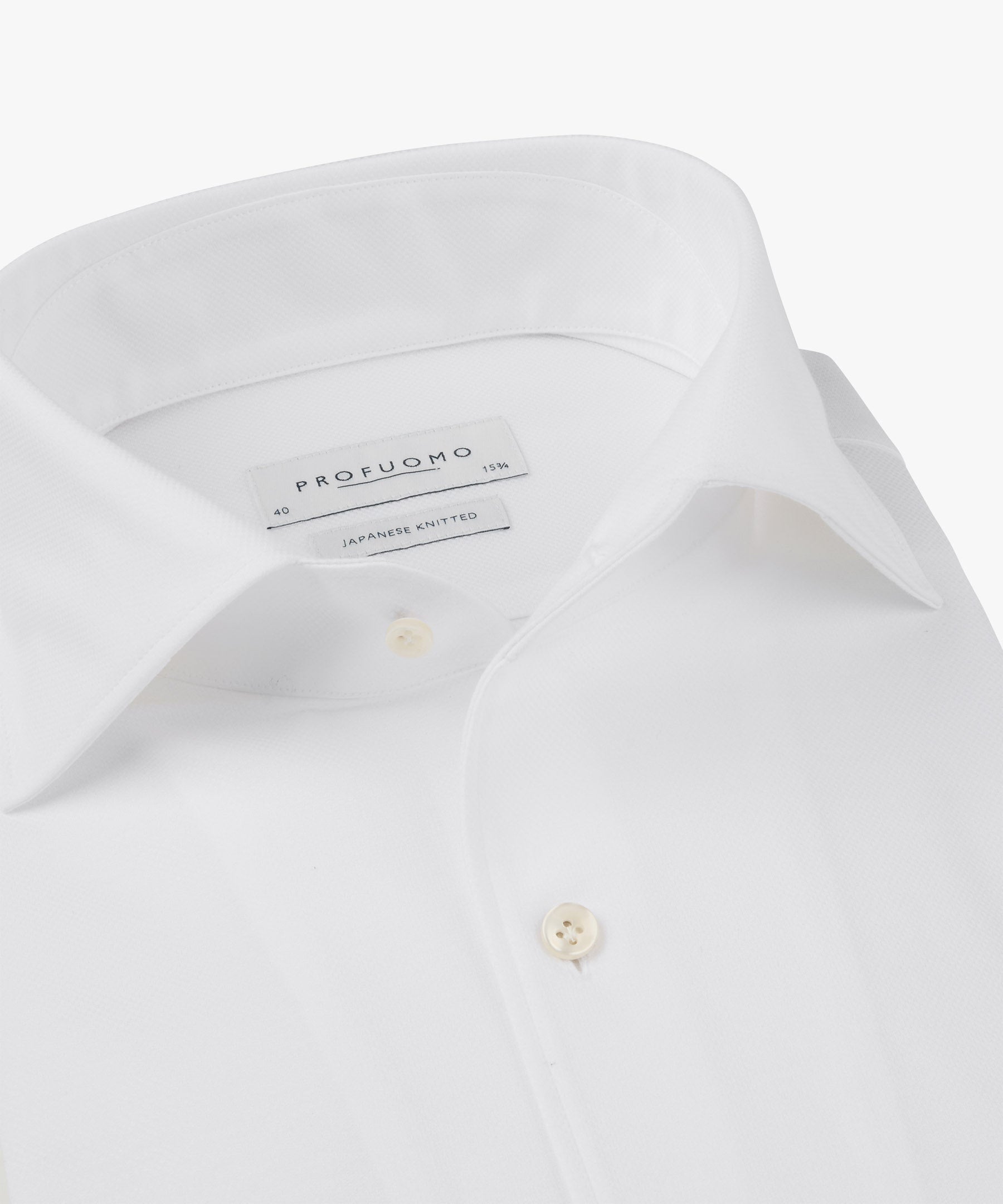 Hemd Slim Fit japanese knitted - 2 - Weiß