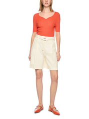 Shorts WARANGAL aus Leinenmix - 112 - Creme