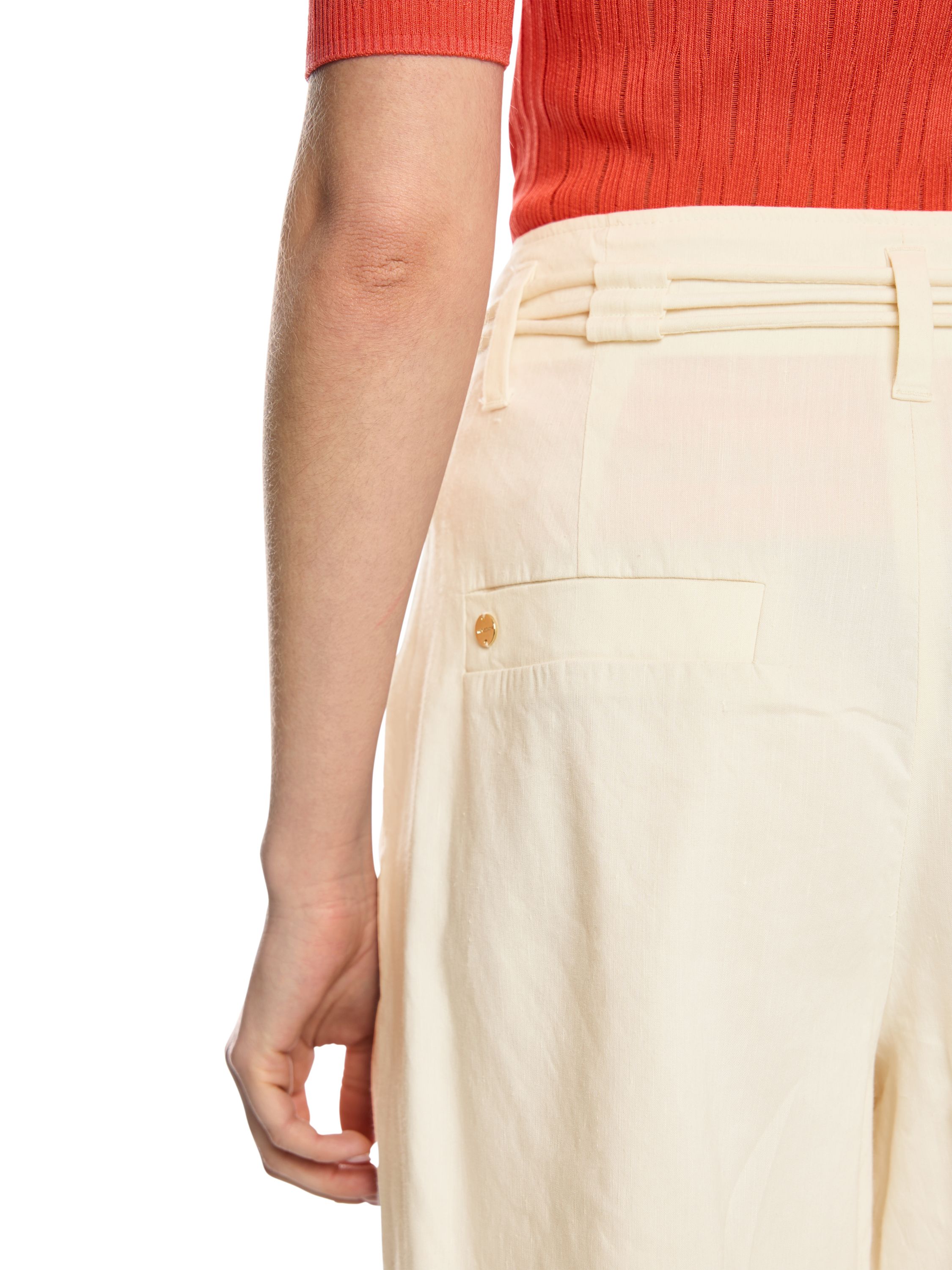 Shorts WARANGAL aus Leinenmix - 112 - Creme