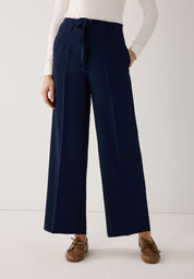 Hose Wide Leg mit Bügelfalte - 0373 - Blau