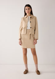 Rock Mini in Wildleder-Optik - 0233 - Beige