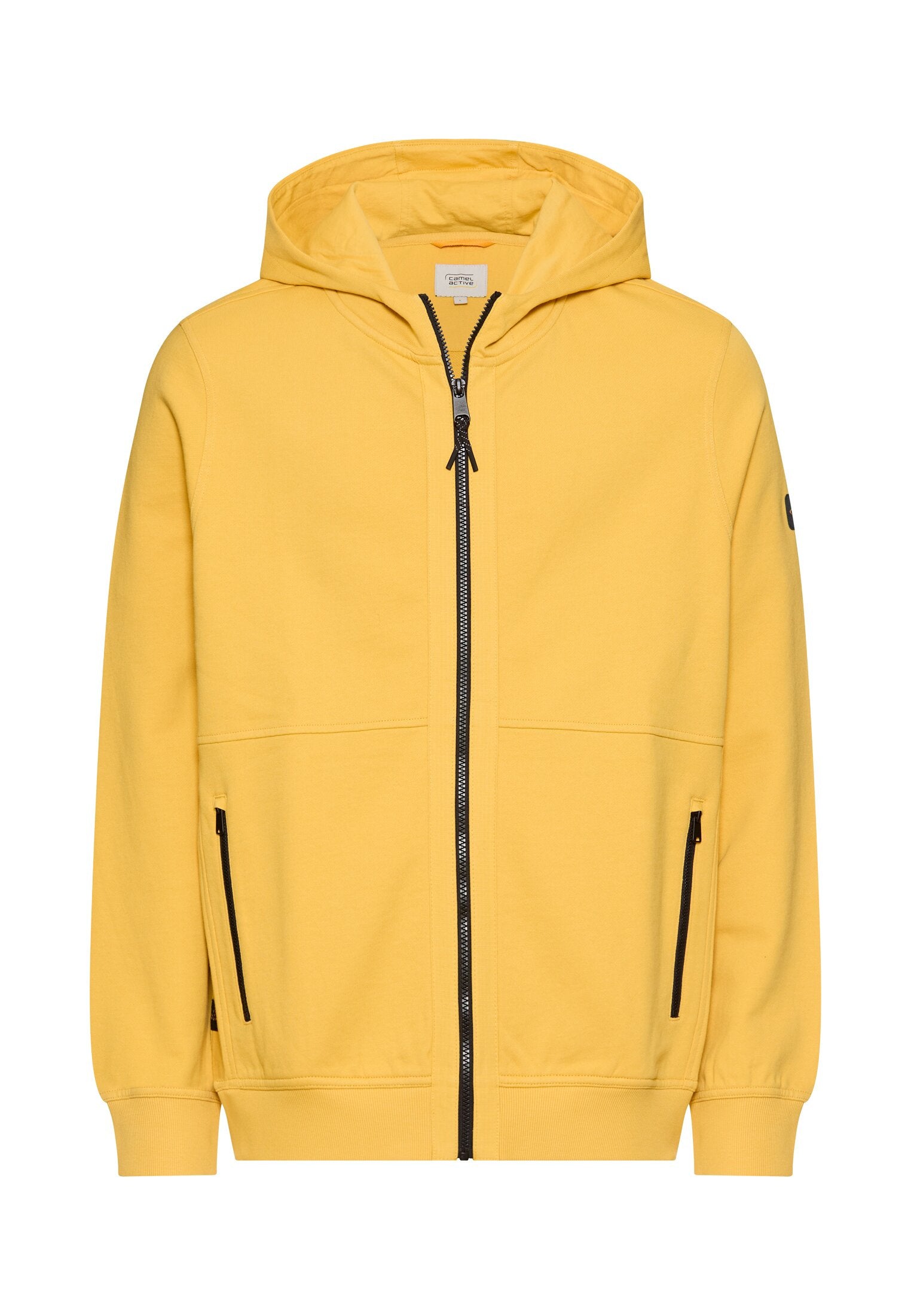 Sweatshirtjacke aus Baumwolle - 64-Sun Yellow - Gelb