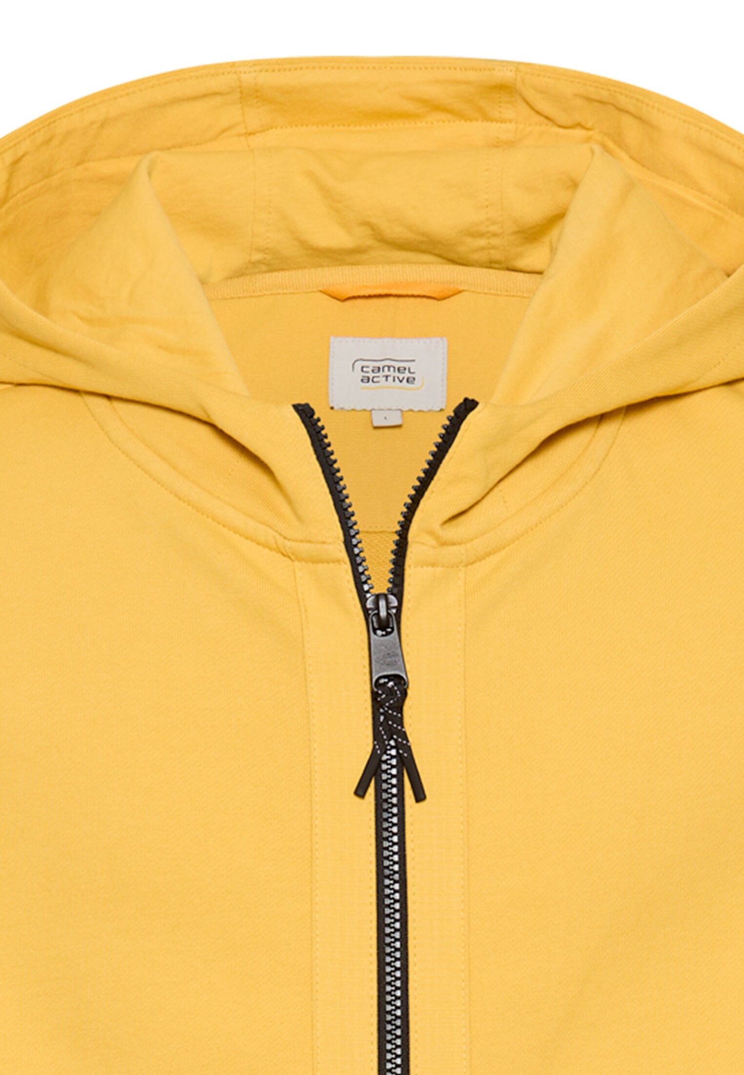 Sweatshirtjacke aus Baumwolle - 64-Sun Yellow - Gelb
