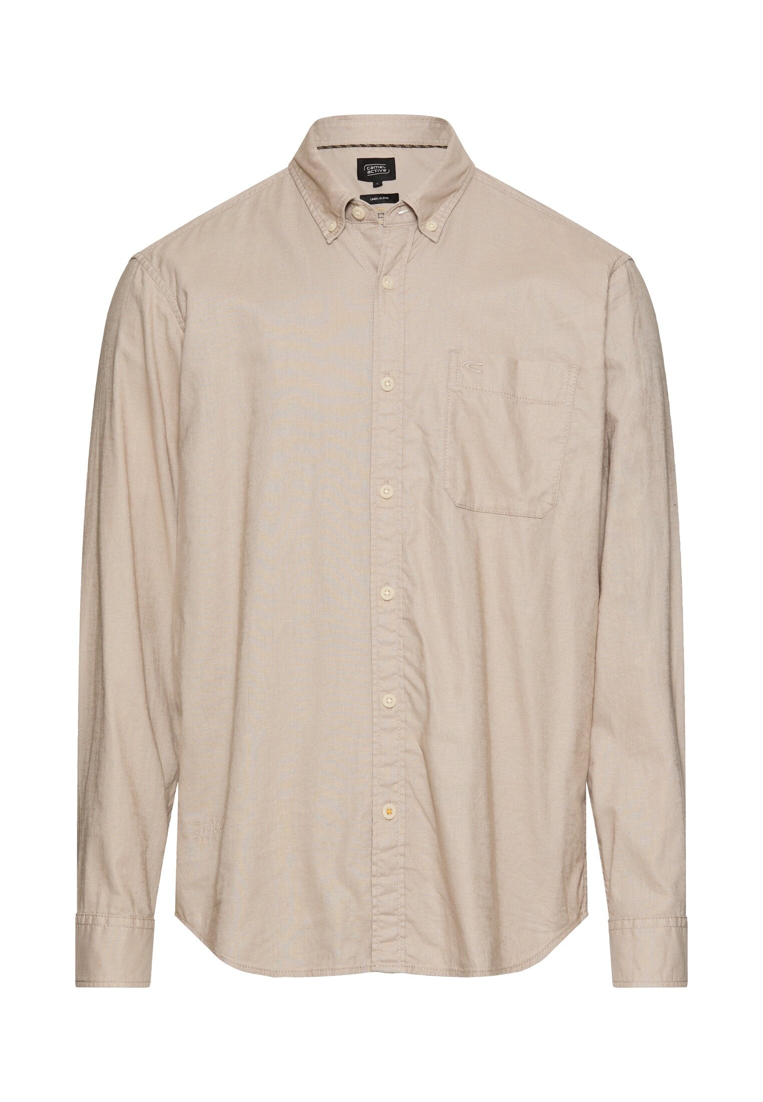 Hemd Regular Fit aus Leinenmix - 17-Light Beige - Beige