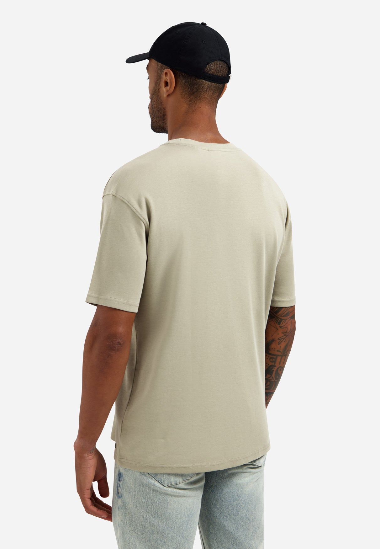 T-Shirt aus Baumwolle Relaxed Fit - 044-Taupe - Khaki