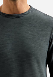Pullover aus Baumwolle - 124-Dark Steel - Grau