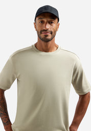 T-Shirt aus Baumwolle Relaxed Fit - 044-Taupe - Khaki