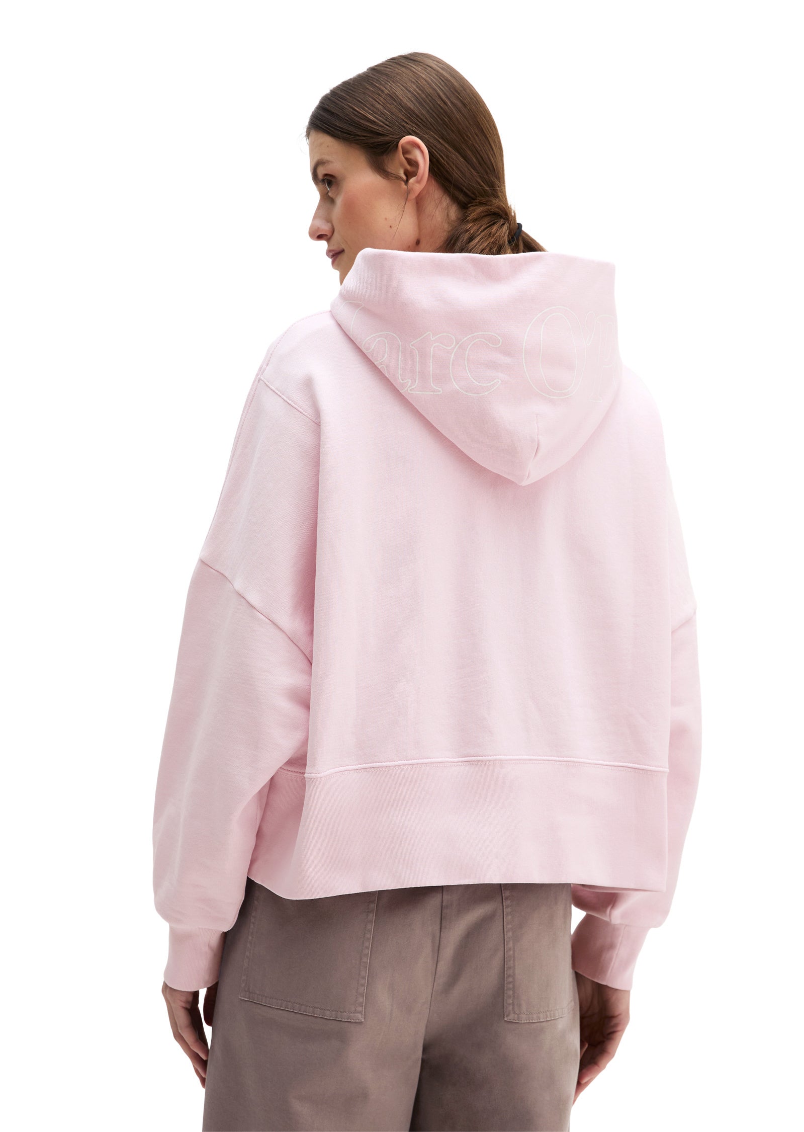 Sweathoodie oversized aus Baumwolle - 6725-Dried Rose - Rosa