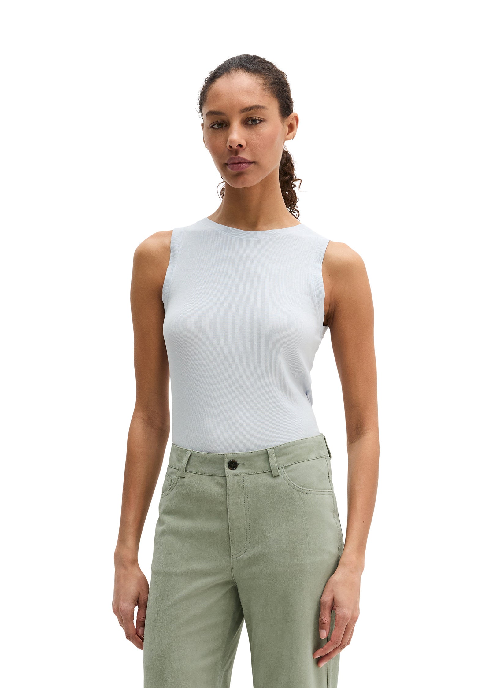 Tanktop aus Lyocellmix - 6709-Airy Blue - Blau