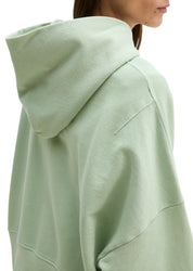 Sweathoodie oversized aus Baumwolle - 3782-Calm Sage - Grün