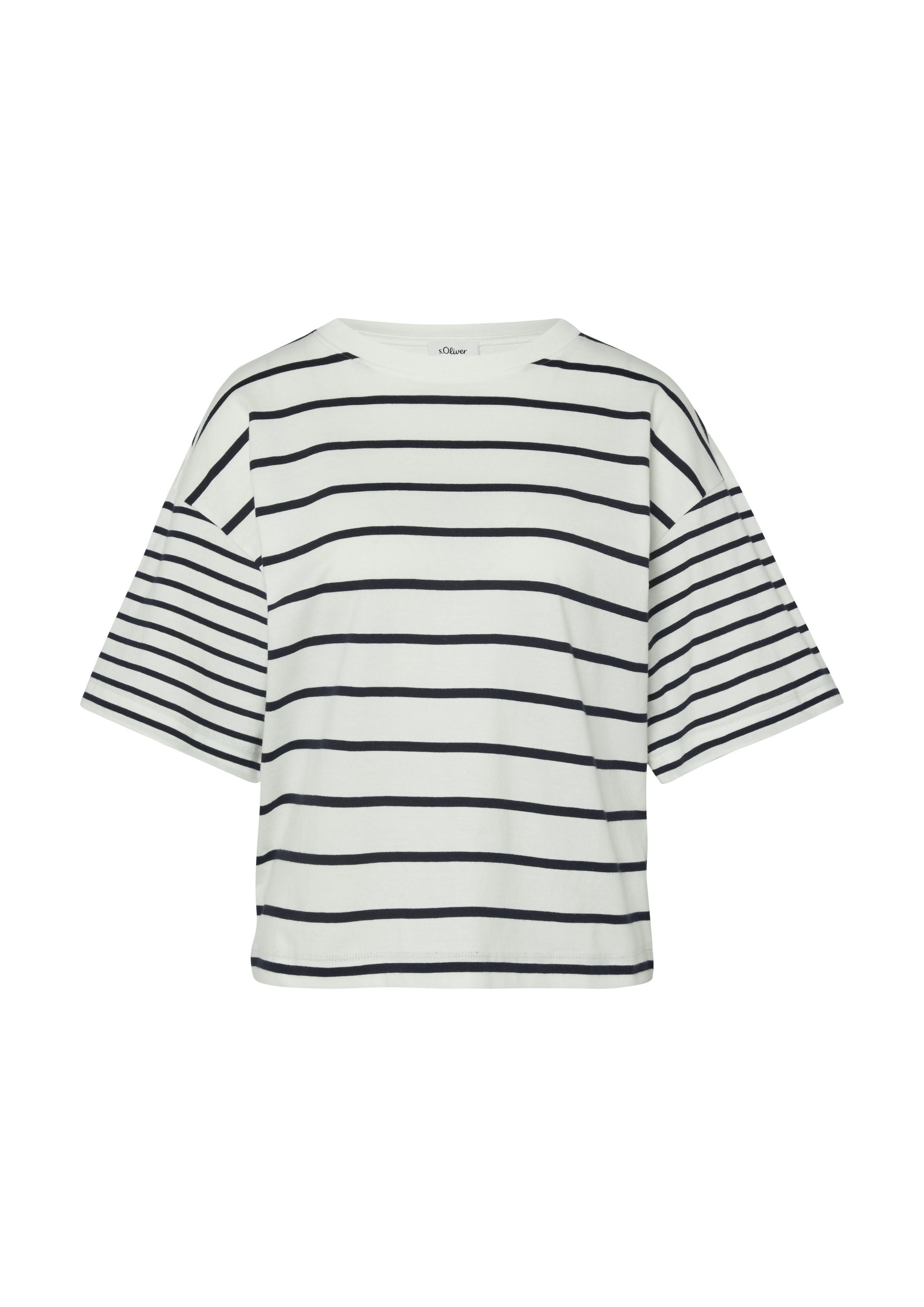 T-Shirt aus Baumwolle - 59G8-BLUE - Blau