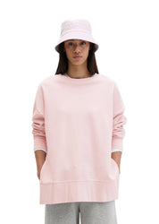 Sweatshirt oversized aus Baumwolle - 6725-Dried Rose - Rosa