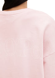Sweatshirt oversized aus Baumwolle - 6725-Dried Rose - Rosa