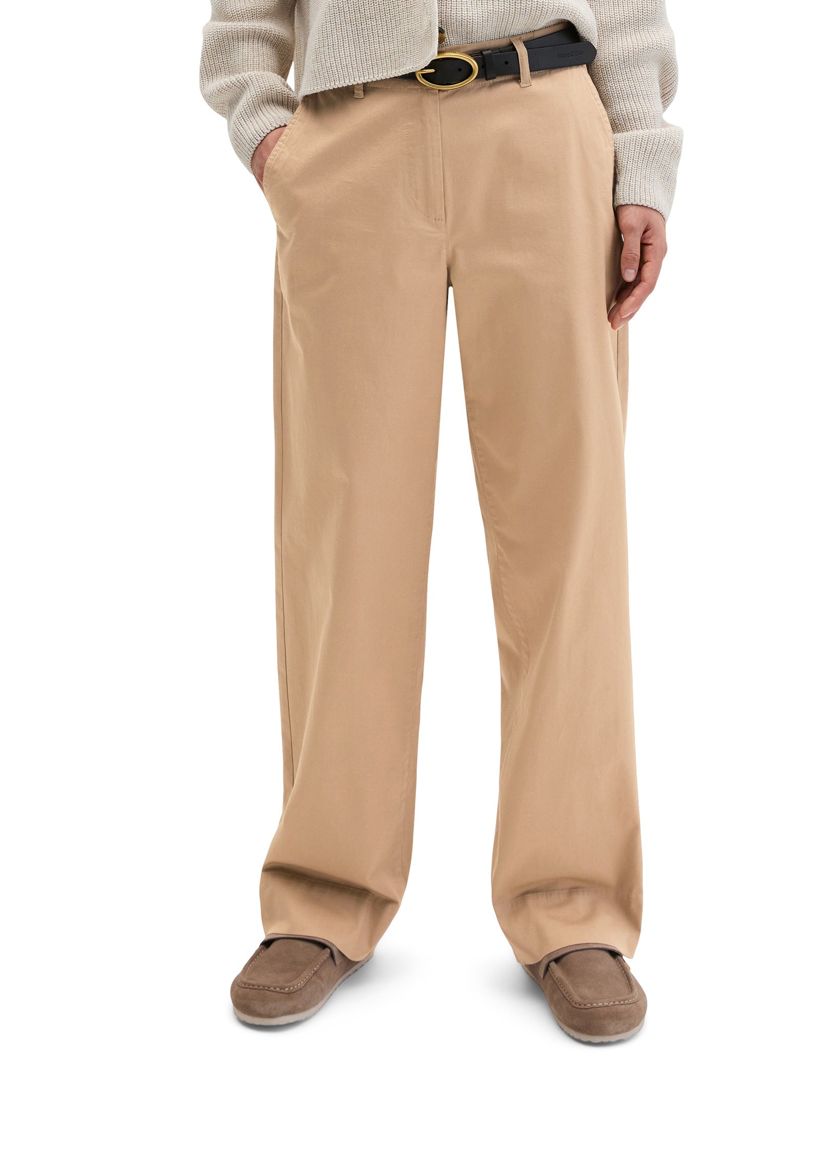 Chinohose Wide Leg - 721-tall teak - Beige