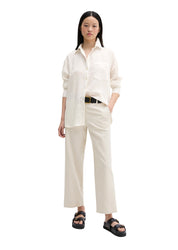 Bluse Loose Fit aus Modalmix - 1172-Grey White - Weiß