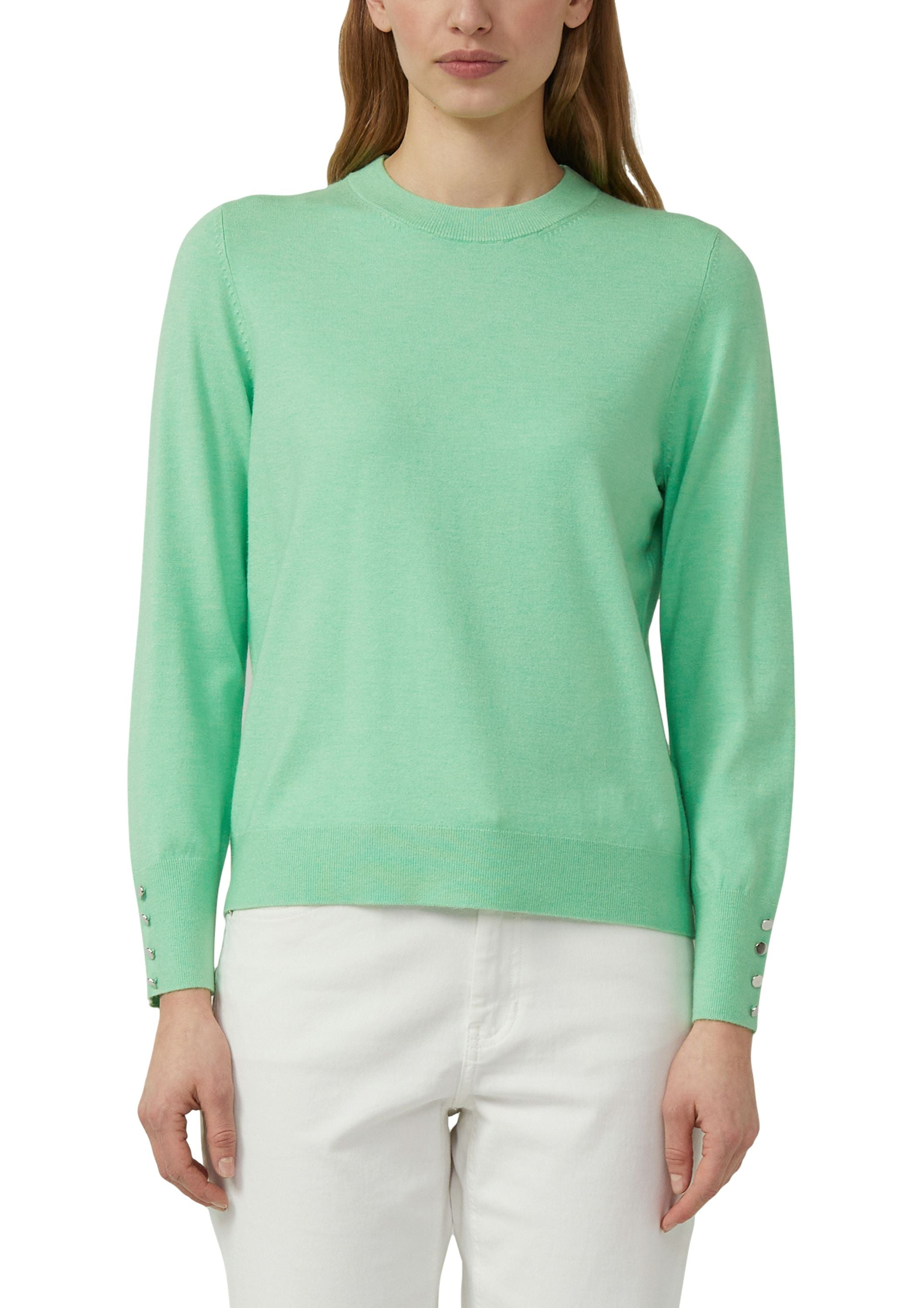 Strickpullover aus Viskosemix - 7269-GREEN - Grün