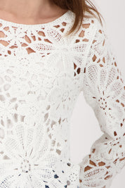 Strickpullover aus Viskose - 102 off-white - Weiß