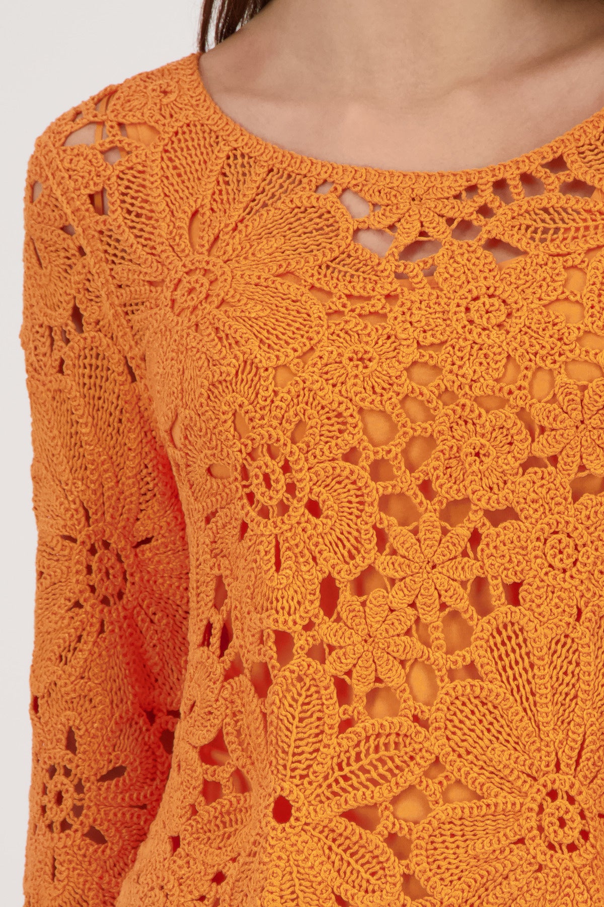 Strickpullover aus Viskose - 253 aperitif - Orange
