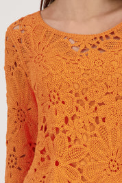 Strickpullover aus Viskose - 253 aperitif - Orange