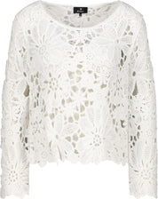 Strickpullover aus Viskose - 102 off-white - Weiß