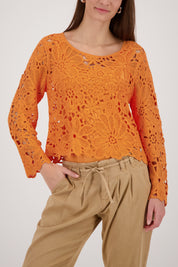 Strickpullover aus Viskose - 253 aperitif - Orange
