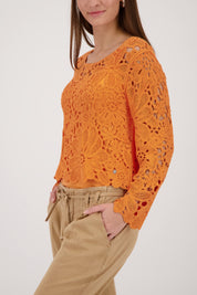 Strickpullover aus Viskose - 253 aperitif - Orange