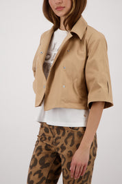 Sommerjacke in Trenchcoat-Optik - 546 biscotti - Braun