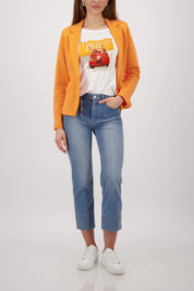 Blazer aus Baumwolle - 253 aperitif - Orange