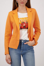 Blazer aus Baumwolle - 253 aperitif - Orange