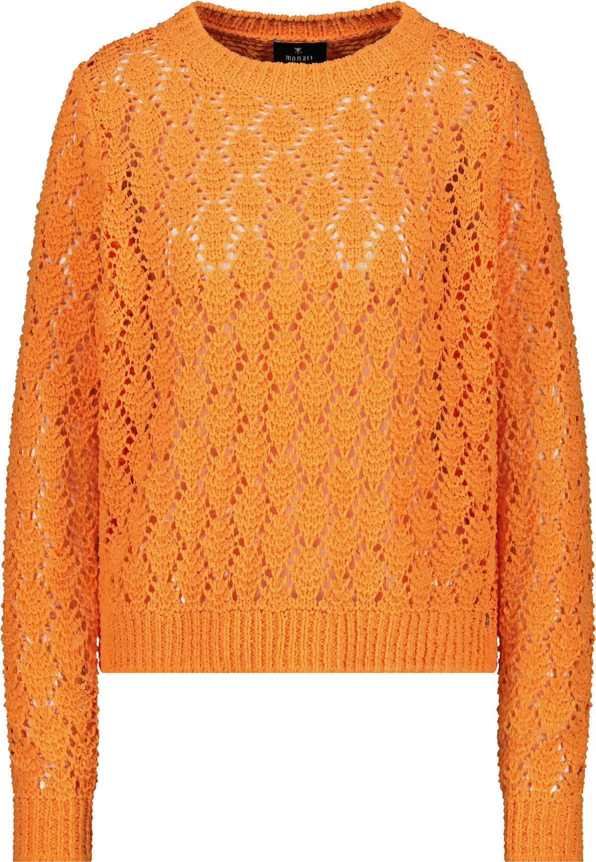 Strickpullover mit Rundhalsausschnitt - 253 aperitif - Orange