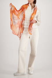 Tuch aus Viskose - 255 aperitif gemustert - Orange