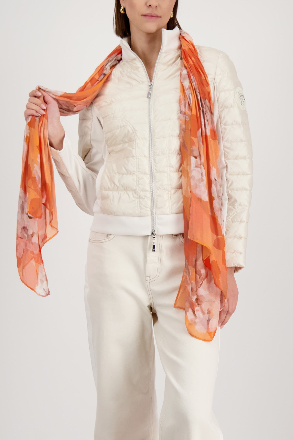 Tuch aus Viskose - 255 aperitif gemustert - Orange