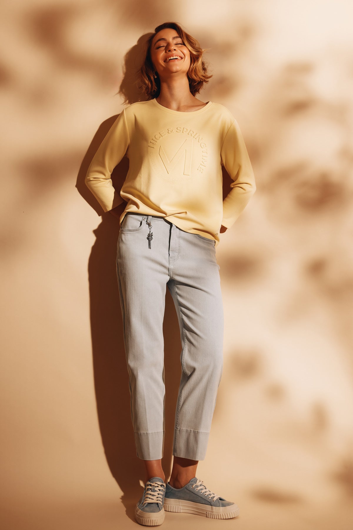 Culotte Regular Fit - 752 light denim - Blau