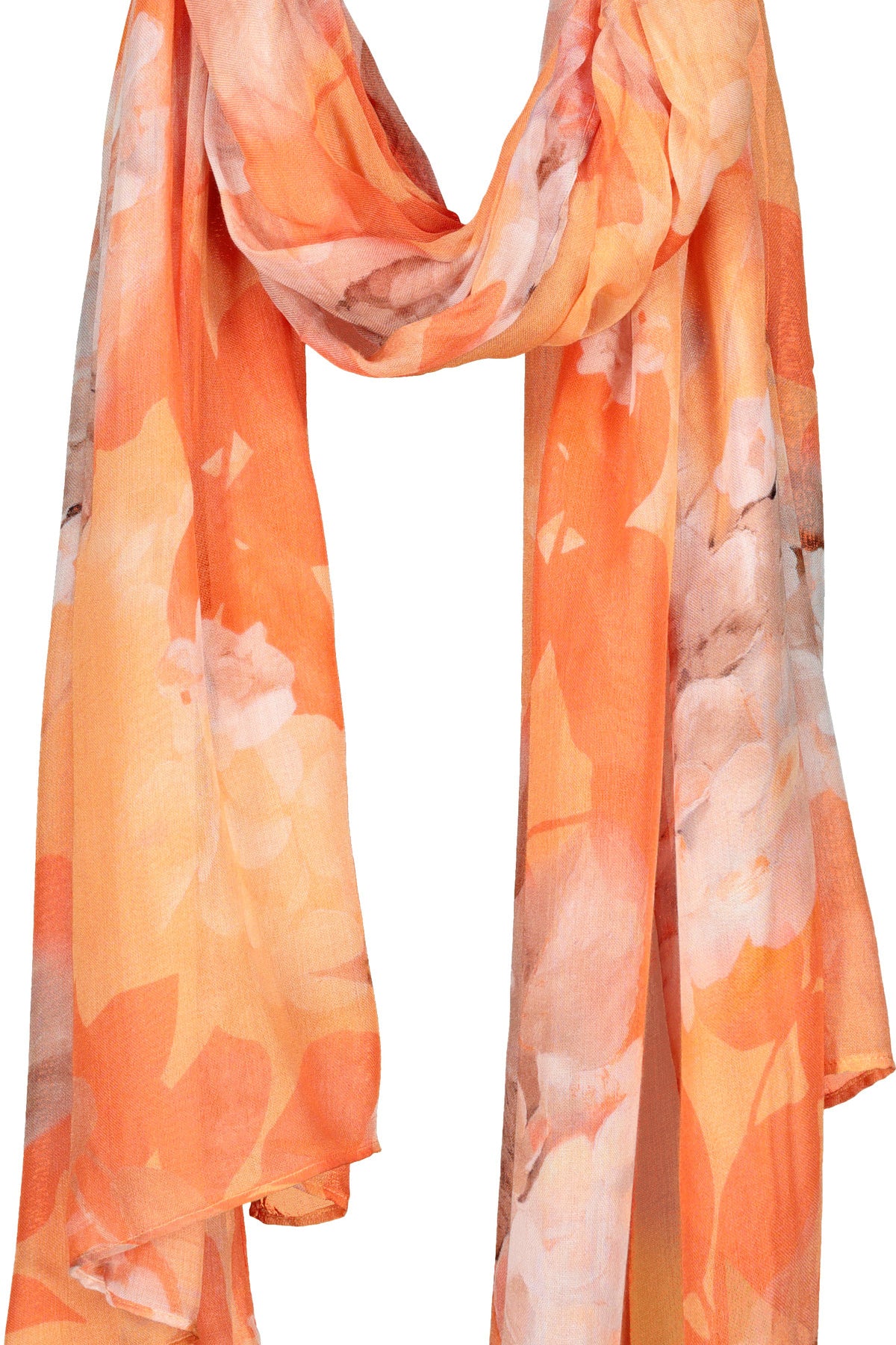 Tuch aus Viskose - 255 aperitif gemustert - Orange