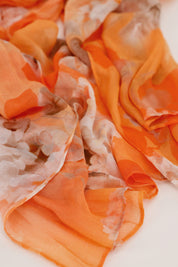Tuch aus Viskose - 255 aperitif gemustert - Orange