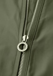 Blouson-Jacke Long Fit - 17226-Dark Vetiver Green - Grün