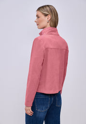 Baumwolljacke mit Stehkragen - 16615-desert berry - Rosa