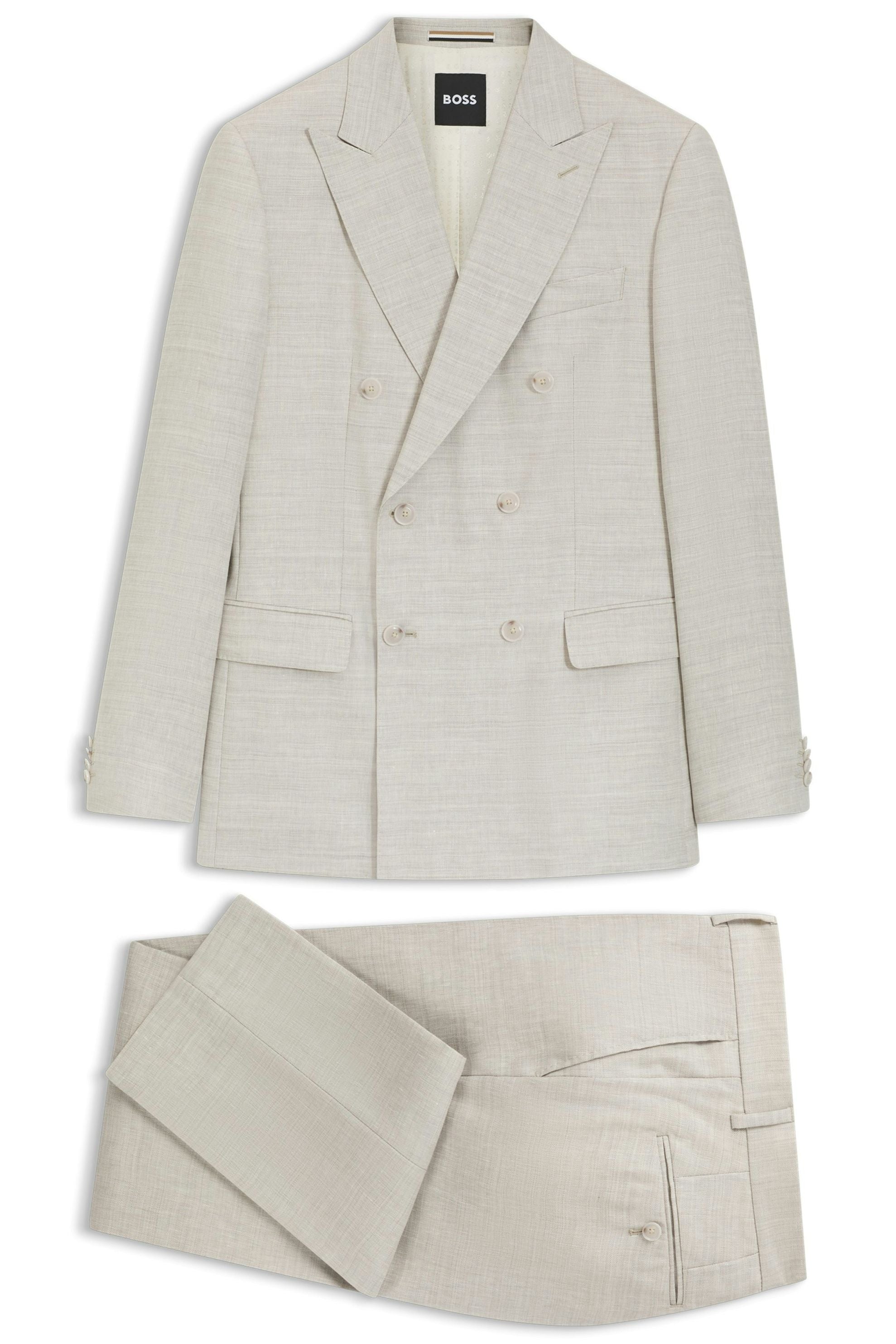 Anzug H-HUGE Slim Fit - 068-Open Grey - Beige