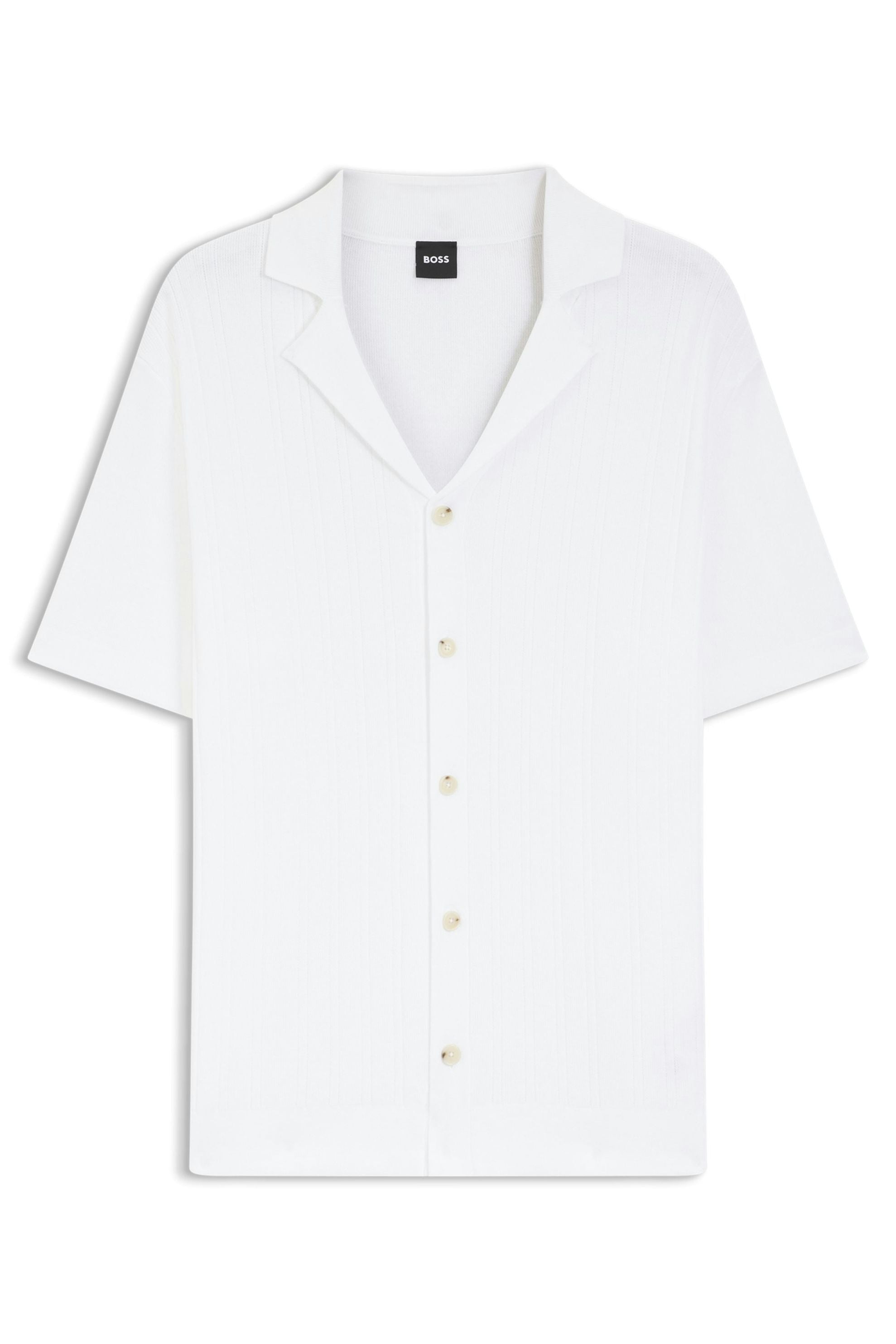 Kurzarmhemd NERI Regular Fit - 100-White - Weiß