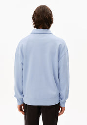 Sweatshirt aus Baumwolle - 3515-wedgwood washed - Blau